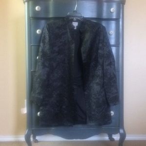 Black Oriental Design Chicos Blazer